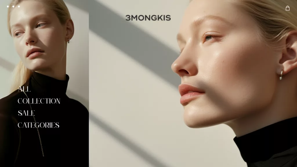 Mokup website for 3Mongkis